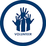 volunteer image with helping hands